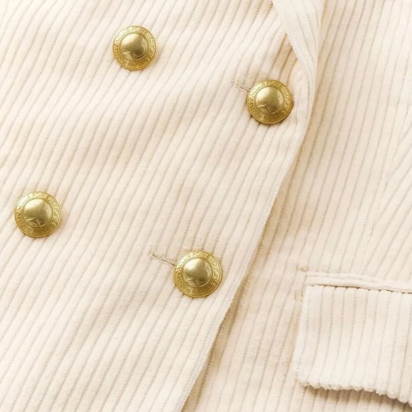 Rowing Blazers Women's Button Up Double Breasted Corduroy Jacket Blazer - Picture 4 of 11